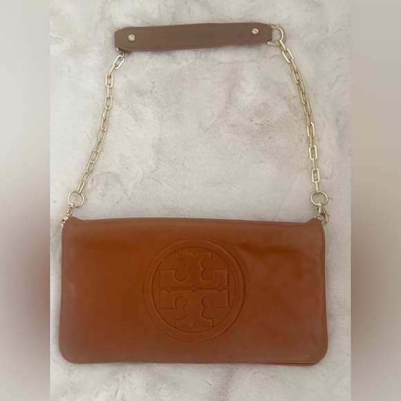 Tory Burch Brown Leather Clutch - Picture 2 of 4
